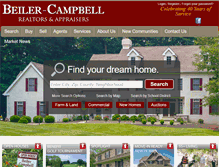 Tablet Screenshot of beiler-campbell.com